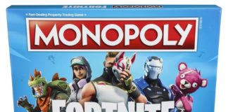 Fortnite som Monopol och Nerf leksaker