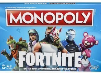Fortnite som Monopol och Nerf leksaker
