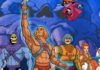 En tecknad bild på hela He-Man-gänget från originalserien.