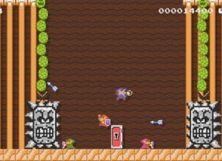 Spelbar Link påväg till Super Mario Maker 2